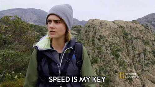 Speed Is My Key Cara Delevingne GIF - Speed Is My Key Cara Delevingne Running Wild With Bear Grylls GIFs