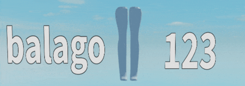 a blue background with the words balago 123