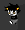 a blurred image of a black and white cartoon character with yellow eyes