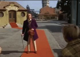Hello There Willy Wonka GIF - Hello There Willy Wonka Fall GIFs