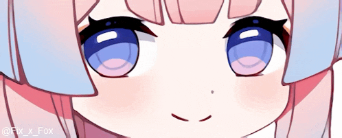 a close up of a girl 's face with the hashtag @fox_x_fox on the bottom