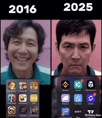 a picture of a man smiling and a picture of a man looking at his phone screen