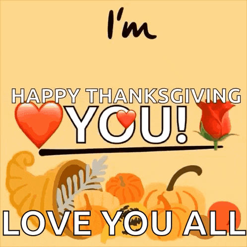 a thanksgiving greeting card that says " i 'm thankful happy thanksgiving you "