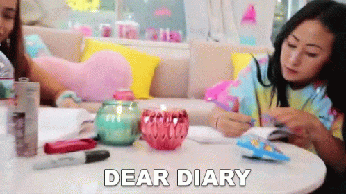 Dear Diary Lizzy Capri GIF - Dear Diary Lizzy Capri Write Down GIFs