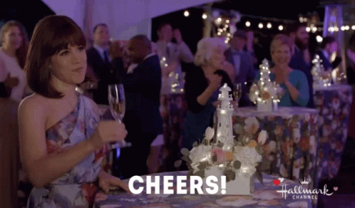 Cheers Party GIF - Cheers Party Erin Krakow GIFs