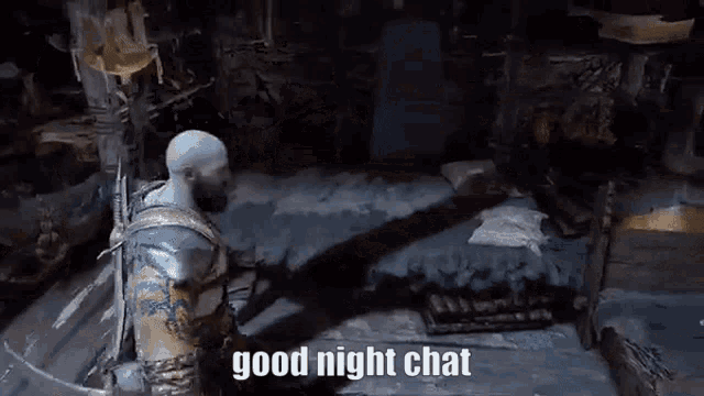 Good Night Chat A Mimir Kratos GIF - Good Night Chat A Mimir Kratos Kratos GIFs