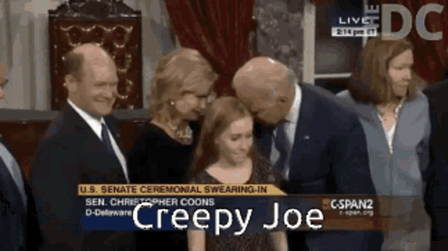 Joe Biden Creepy Joe GIF - Joe Biden Creepy Joe Kiss GIFs