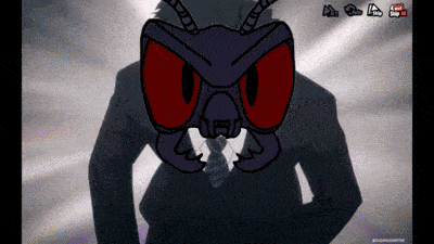 a cartoon of a man in a suit and tie