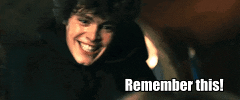 a man is smiling with the words " remember this " written below him