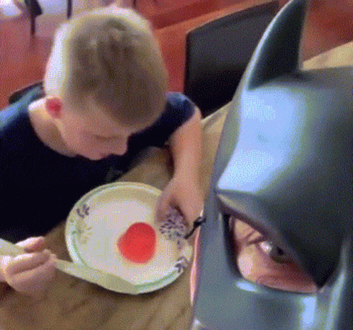 Batdad And Family Batman Mask GIF