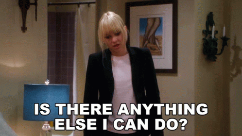 Is There Anything Else I Can Do Christy Plunkett GIF - Is There Anything Else I Can Do Christy Plunkett Anna Faris GIFs