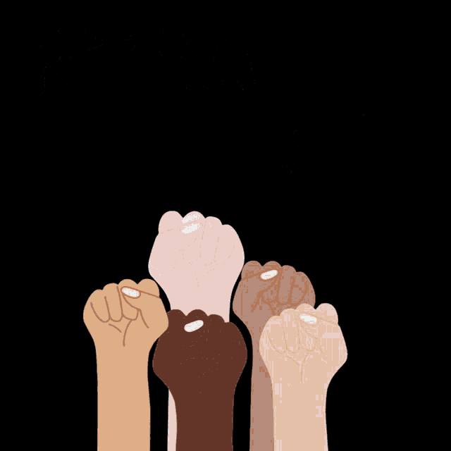 a poster that says patriotism means fighting for equality with a bunch of fists