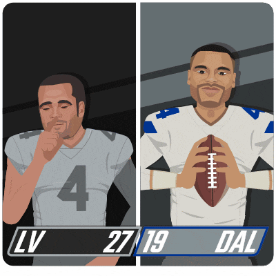 an illustration of two football players with the number 4 and 19 on them