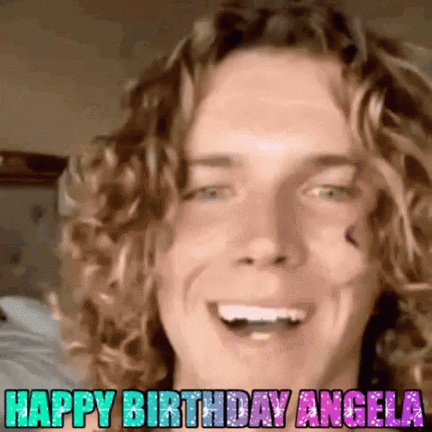 Hbdangela Happy Birthday Angela GIF - Hbdangela Happy Birthday Angela Blow Kiss GIFs