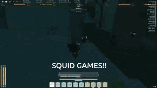 a screenshot of a video game that says ' squid games ' on it