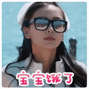 a woman wearing sunglasses and a hat is standing on a beach .