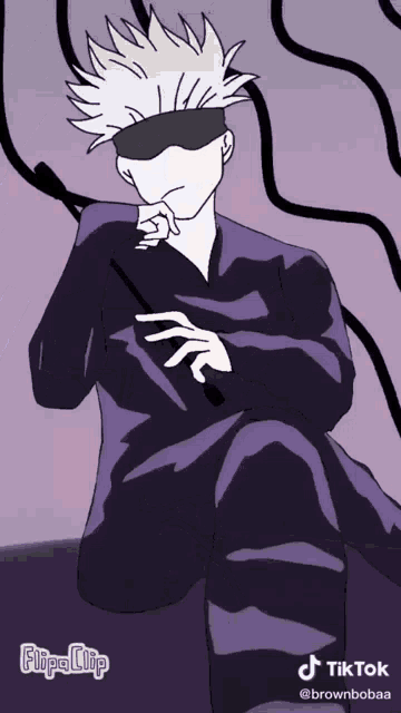 a drawing of a man with a sword and a tiktok logo on the bottom
