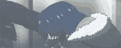 a drawing of a person with a furry hood and the words " the dark side " below it