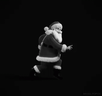 Santa Sneaking GIF - Santa Sneaking Christmas Eve GIFs