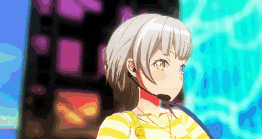 a pixel art of a girl wearing headphones