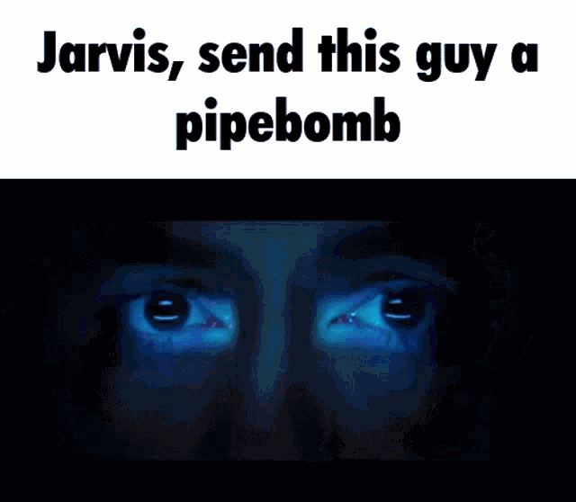jarvis send this guy a pipebomb with a picture of a person 's face