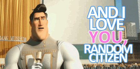 Random Citizen GIF - Megamind Metro Man I Love You GIFs