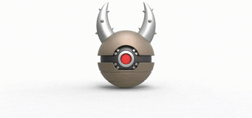 a brown ball with horns on top of it