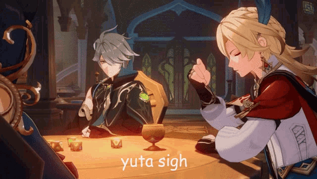 yuta sigh is written in the corner of a picture