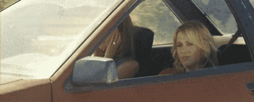 Bridesmaids Driving GIF
