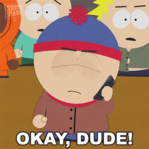 Okay Dude Stan Marsh GIF - Okay Dude Stan Marsh South Park GIFs
