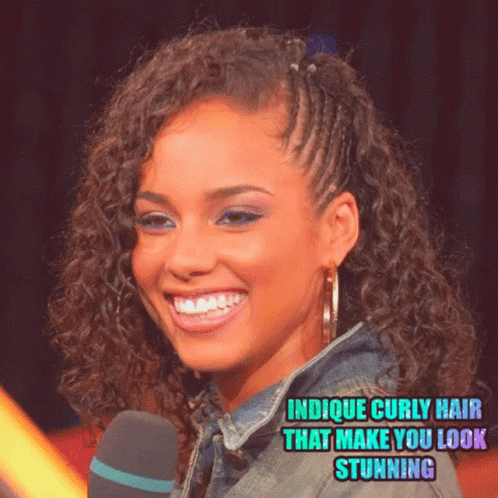 Indique Curly Hair Indique Hair GIF - Indique Curly Hair Indique Hair Wigs GIFs