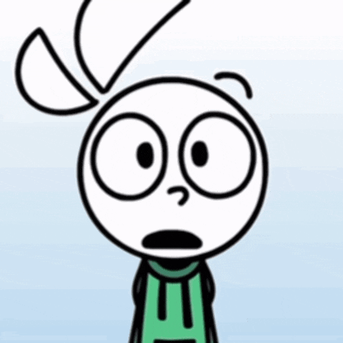 a cartoon character is giving a thumbs up