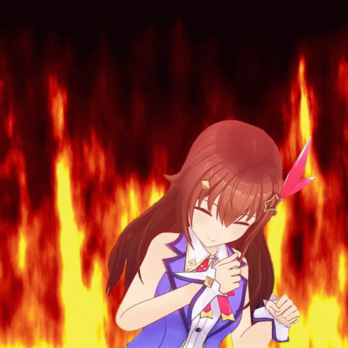 Sora Fist Pump Flames GIF - Sora Fist Pump Flames Hologra GIFs