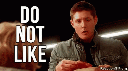 Disgust GIF - Do Not Like Dean Winchester Supernatural GIFs