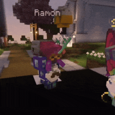 a screenshot of a video game with the name ramon written on it