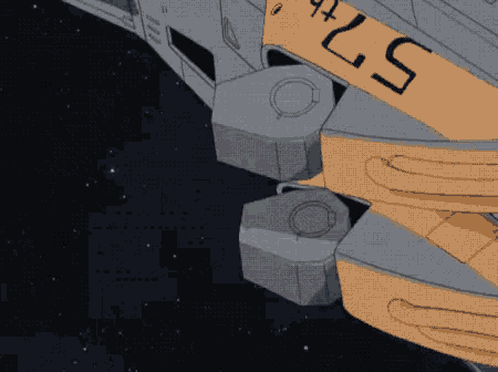 the number 57 is on the side of a space ship