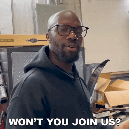 Won'T You Join Us Rich Rebuilds GIF - Won'T You Join Us Rich Rebuilds Will You Be Joining Us GIFs