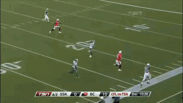 a football game between ssk and bc is being played on tsn
