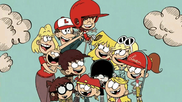 a group of loud house characters are posing for a picture together