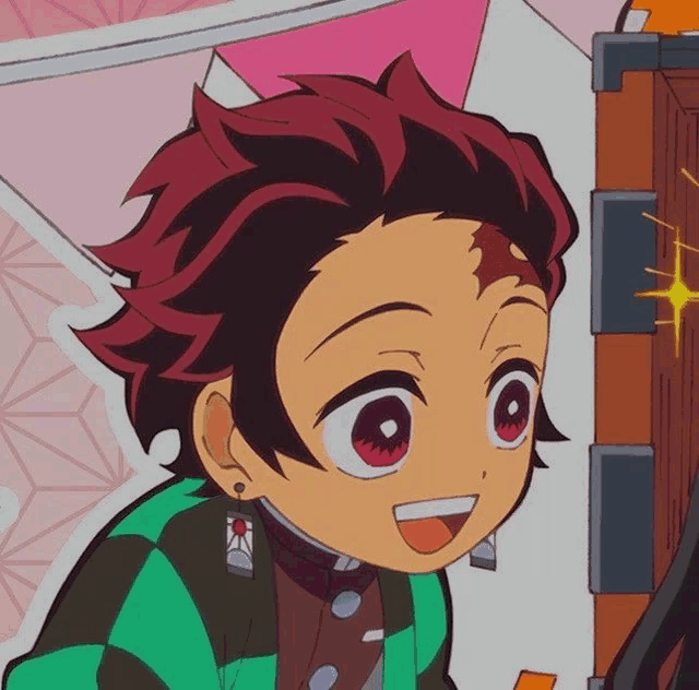 a close up of a cartoon character 's face with red eyes