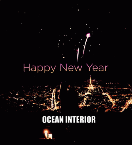 Ocean Interior Happy New Year GIF - Ocean Interior Happy New Year Fireworks GIFs