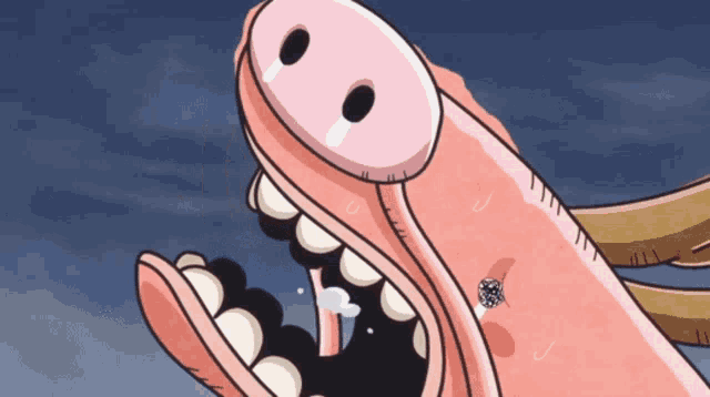 a cartoon drawing of a pig with a cigarette in its mouth
