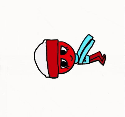 a cartoon drawing of a person laying on their back with their legs crossed .
