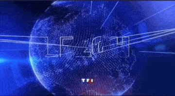 a blue globe with the words le20h tout le monde sait on it