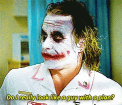 The Joker Heath Ledger GIF - The Joker Heath Ledger No Plan GIFs