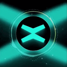 a green x in a black circle on a dark background