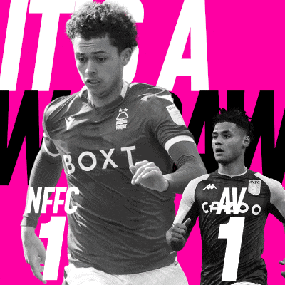 a black and white photo of two soccer players with the words it 's a win on the bottom