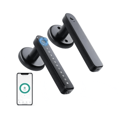 a smart door lock that can be controlled by a cell phone