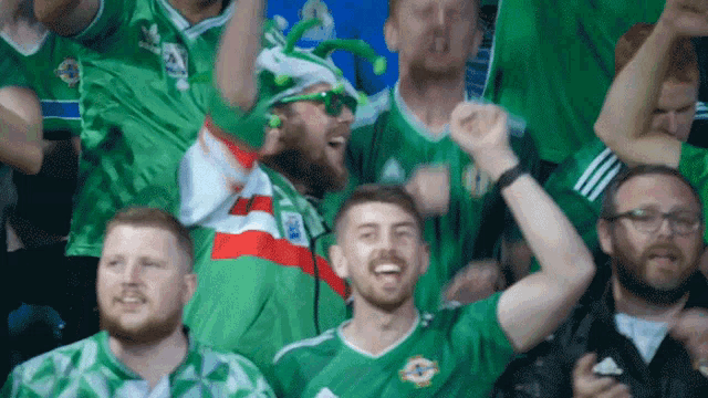 Cheering Northern Ireland GIF - Cheering Northern Ireland Woohoo GIFs