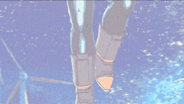 a man is carrying a woman in his arms in a pixelated image